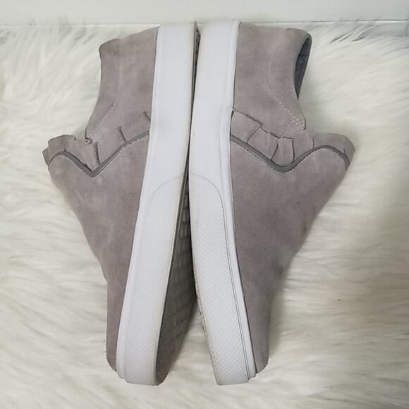Kaanas Grey Suede Slip On Sneakers - Picture 4 of 8